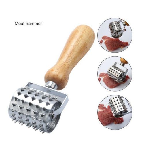 Rolling Meat Tenderizer Stainless Steel Handheld Meat Rolling Hammer for Tendering Steak Beef Pork Chicken Kitchen Gadget Tool Rolling Meat Tenderizer Stainless Steel Handheld Meat Rolling Hammer for Tendering Steak Beef Pork Chicken Kitchen Gadget Tool