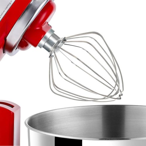 6-Wire Whipped cream Attachment for KitchenAid 4.5-5 Quart Tilt-Head Stand Mixer, K45WW accessory Replacement, Stainless Steel Egg Cream Stirrer 6-Wire Whipped cream Attachment for KitchenAid 4.5-5 Quart Tilt-Head Stand Mixer, K45WW accessory Replacement, Stainless Steel Egg Cream Stirrer