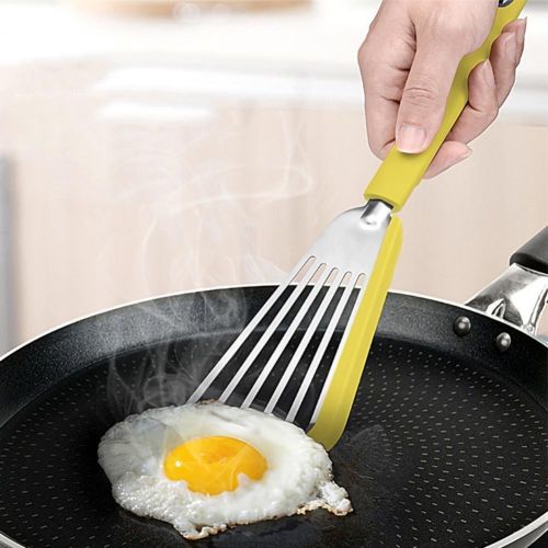 Nonstick Fish Spatula, Thin Slotted Spatulas Turner Silicone Fish Spatulas For Nonstick Cookware, High Heat Resistant BPA Free Cooking Utensils Nonstick Fish Spatula, Thin Slotted Spatulas Turner Silicone Fish Spatulas For Nonstick Cookware, High Heat Resistant BPA Free Cooking Utensils